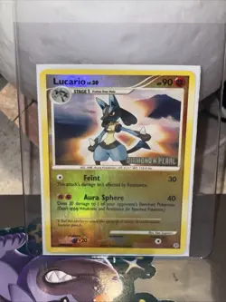 2007 Pokemon Lucario Diamond And Pearl Reverse Holo - Image 1
