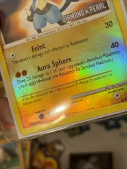 2007 Pokemon Lucario Diamond And Pearl Reverse Holo - Image 4