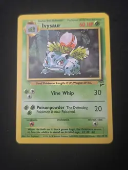 Ivysaur 044/130 Base Set 2 Regular WOTC Vintage Pokemon TCG Lightly Played - Image 1