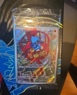 ?SEALED Riolu SVP 010 ? Mega Evolution Pokemon TCG Card Black Star Promo Holo - Image 1
