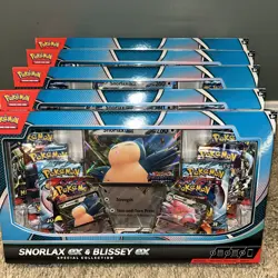 Pokemon Trading Card Game Snorlax ex and Blissey ex Special Collection Box X 5 - Image 3
