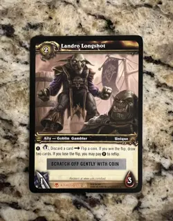 Landro Longshot Unredeemed Loot Card | World Of Warcraft TCG - Image 1