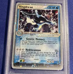 2003 Pokemon Kingdra EX Dragon Ultra Rare Holo Card 92/97 PSA 8 - Image 2