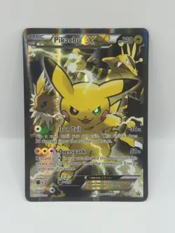 Pikachu EX ULTRA RARE XY124 Star Promo Pokemon Card - Image 1