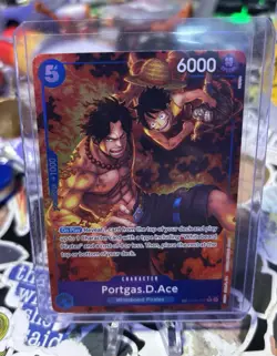 Portgas D Ace OP08-052 Treasure Rare Royal Blood One Piece Card Game - Image 1
