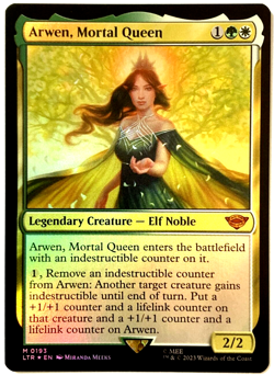 MTG The Lord of the Rings Arwen, Mortal Queen (MYTHIC FOIL) #0193 NM - Image 1