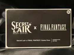 MTG Secret Lair Final Fantasy Game Over Rainbow Foil Edition SLD Series - Image 1