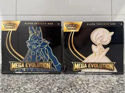 Pokemon TCG Mega Evolution Elite Trainer Box ETB Set Of 2 Lucario and Gardevoir - Image 1