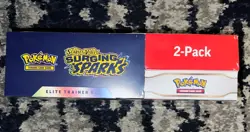Pokemon Surging Sparks ETB + Booster Bundle Costco 2-pack Sealed - Image 3