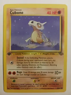 Pokemon TCG Cubone Jungle 50/64 Regular 1st Edition Common - Image 1