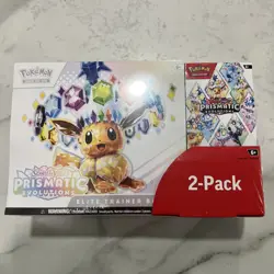 Pokemon TCG Prismatic Evolutions ETB with Booster Bundle Costco 2-Pack Sealed - Image 1