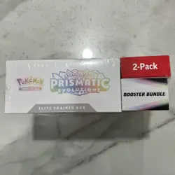 Pokemon TCG Prismatic Evolutions ETB with Booster Bundle Costco 2-Pack Sealed - Image 5