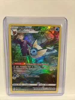 2022 Pokemon SWSH Brilliant Stars Vaporeon Trainer Gallery Holo #TG02/TG30 - Image 1