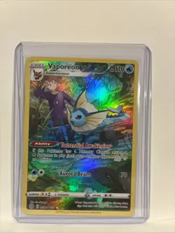 2022 Pokemon SWSH Brilliant Stars Vaporeon Trainer Gallery Holo #TG02/TG30 - Image 2