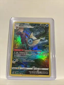 2022 Pokemon SWSH Brilliant Stars Vaporeon Trainer Gallery Holo #TG02/TG30 - Image 3