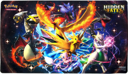 Pokemon TCG Hidden Fates Playmat Shiny Charizard, Rayquaza, Mewtwo 2019 - Image 1