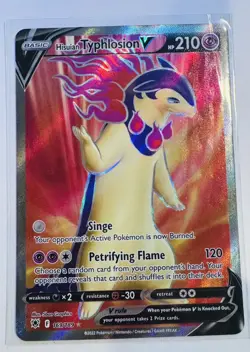 Hisuian Typhlosion V (Full Art) 169/189 Pokemon SWSH10: Astral Radiance Holo NM - Image 1