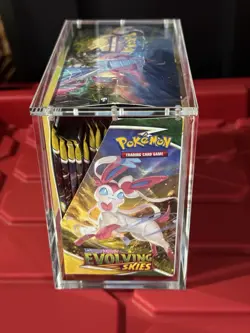 Pokemon Evolving Skies 36 Factory Sealed Packs In Booster Box Plus Acrylic Case - Image 4