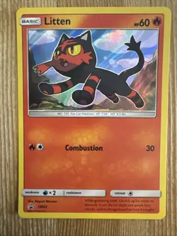 Litten SM02 HOLO RARE Pokemon TCG Black Star Promo 2016 NM - Image 1