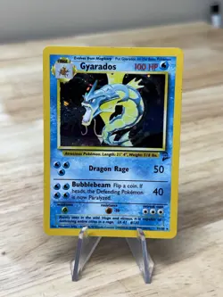 POKEMON TCG Gyarados Base Set 2 7/130 Holo Unlimited Rare NM/LP Vintage - Image 1