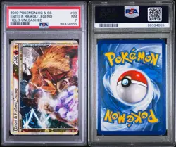 Pokemon Entei & Raikou Legend Holo HGSS Unleashed PSA 7 Ultra Rare #90&91 - Image 4