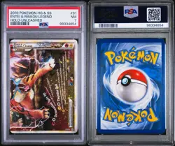 Pokemon Entei & Raikou Legend Holo HGSS Unleashed PSA 7 Ultra Rare #90&91 - Image 5