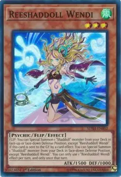 Yugioh! LP Reeshaddoll Wendi - SDSH-EN002 - Super Rare - 1st Edition Lightly Pla - Image 1