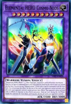 Yugioh! Elemental HERO Cosmo Neos - SAST-EN036 - Super Rare - 1st Edition Near M - Image 1