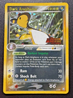 Dark Ampharos 2/109 EX Team Rocket Returns Pokemon Card Reverse Holo Rare HP - Image 1