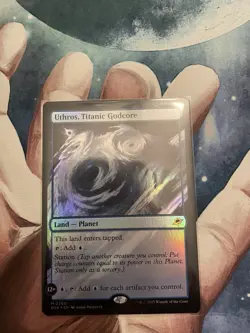 Magic the Gathering Uthros Titanic Godcore Edge of Eternities Card Foil 260 - Image 1