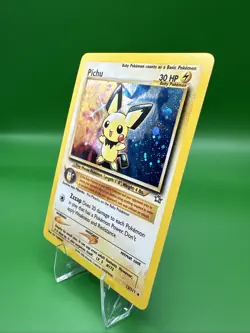 Pokemon Pichu TCG Neo Genesis Holo Rare Card 12/111 Swirl NM WOTC Vintage Rare! - Image 3