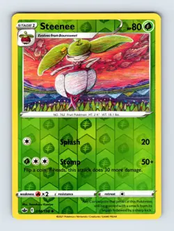 Steenee SWSH06: Chilling Reign Uncommon Reverse Holo 014/198 NM/LP Pokemon Cards - Image 1