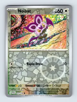 Noibat SV09: Journey Together Common Reverse Holo 127/159 NM/LP Pokemon Cards - Image 1