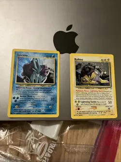 Pokemon TCG Suicune and Raikou Neo Revelation Holo Rare Cards Great Conditions! - Image 1