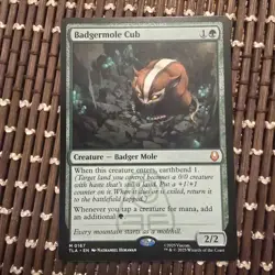 MTG Badgermole Cub TLA Regular Card - Image 1