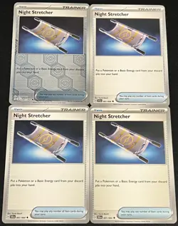 4x Night Stretcher 061/064 Shrouded Fable Pokemon Card Playset - FREE SHIPPING! - Image 1