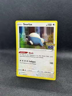 Snorlax 055/078 HOLO RARE Pokemon Go TCG Card NM Near Mint Foil Stamped 2022 - Image 2