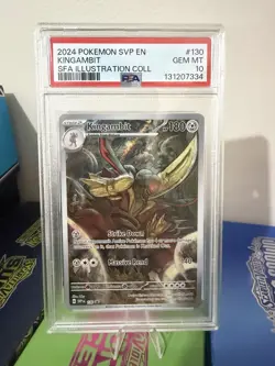 Pokemon Kingambit TCG SVP 130 Shrouded Fable Black Star Promo Card PSA 10 - Image 1