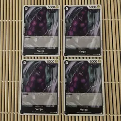 Vergo OP03-079 One Piece Card Game Pillars of Strength x4 Playset play set UC - Image 1