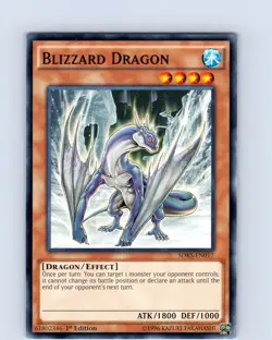 Yu-Gi-Oh TCG Blizzard Dragon SDKS-EN017 1st Edition Regular Common Card NM - Image 1