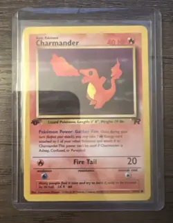 1st Edition Charmander 50/82 Team Rocket Set Rare Vintage Pokemon Card - NM - Image 1