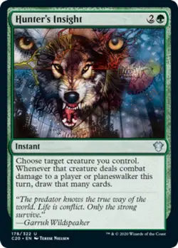 x4 Hunter's Insight U MTG Commander 2020 M/NM, English - Image 1
