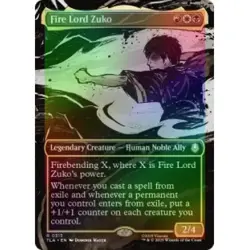 FOIL FIRE LORD ZUKO (BORDERLESS) X4 Avatar: The Last Airbender TLA Magic MTG - Image 1