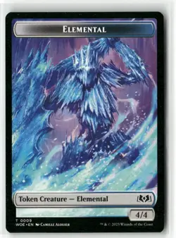 Elemental Token 9 Near Mint MTG Wilds of Eldraine Magic - Image 1