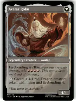 The Legend of Roku 145 NM MTG Avatar: The Last Airbender Magic - Image 2
