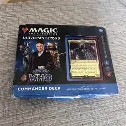Magic The Gathering Universes Beyond Doctor Who Commander Deck Masters of Evil - Image 1