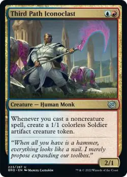 Near Mint, English - 1 x MTG Third Path Iconoclast - Foil The Brothers' War - Image 1