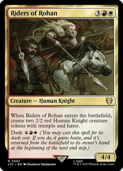 Near Mint, English - 4 x MTG Riders of Rohan Commander: Lord of the Rings: Tales - Image 1