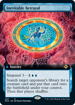 Near Mint, English - 1 x MTG Inevitable Betrayal - Extended Art Modern Horizons - Image 1