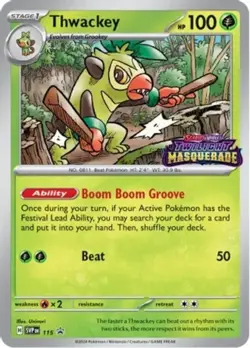 Near Mint - 1 x MTG Thwackey - SVP115 - SVP Black Star Promos Scarlet & Violet P - Image 1